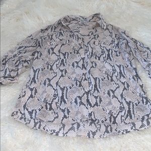 snake skin blouse